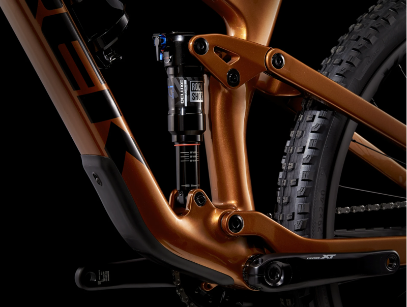 Trek Top Fuel 9.8 XT Full Suspension Mountain Bike 2023 in Pennyflake-5